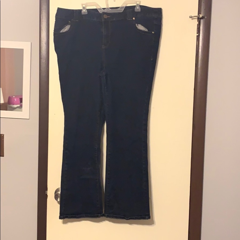 Lane Bryant bootcut dark wash jeans